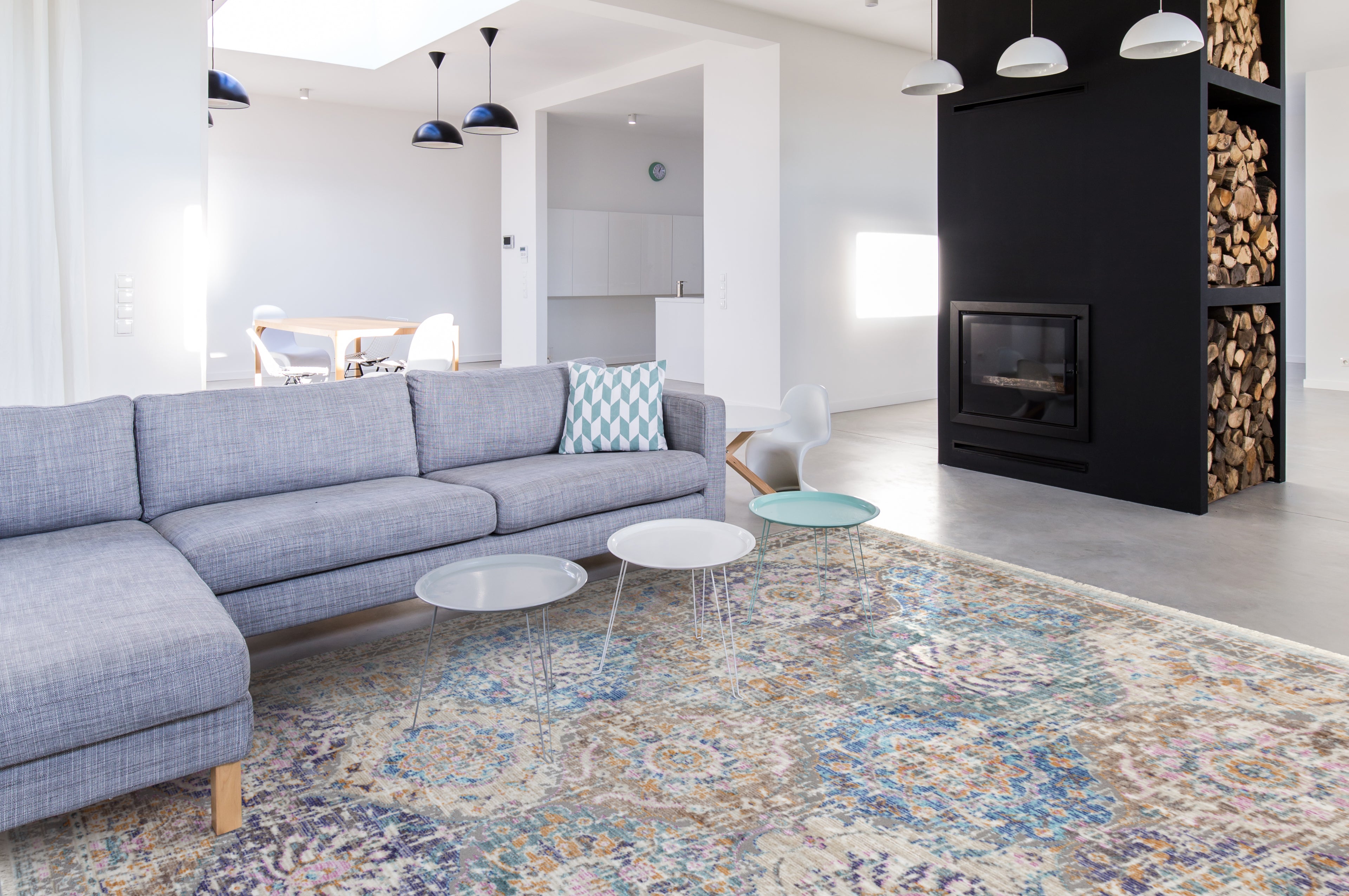 Trogney Blue Indoor Rug