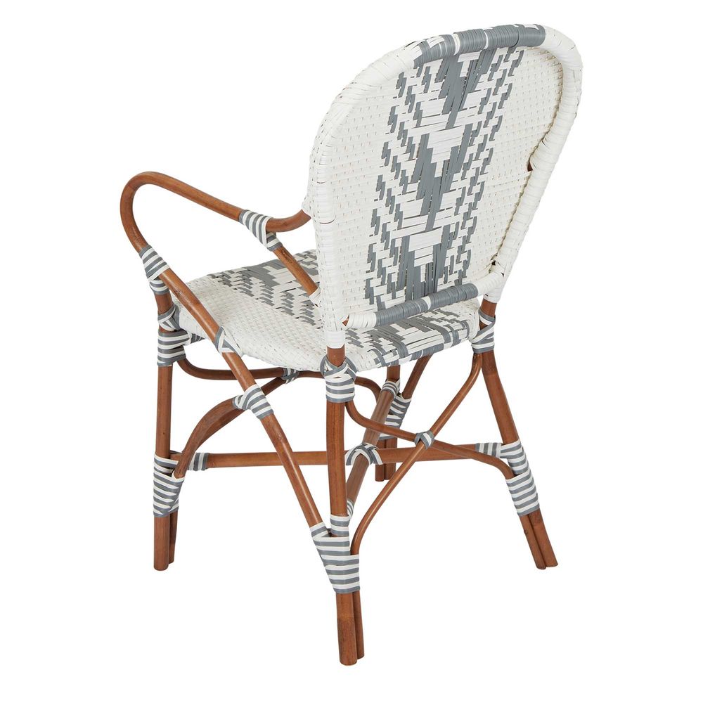 Tropez Rattan Chair in Grey