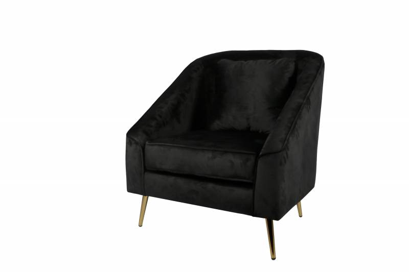 Tula Chair in Black Velvet