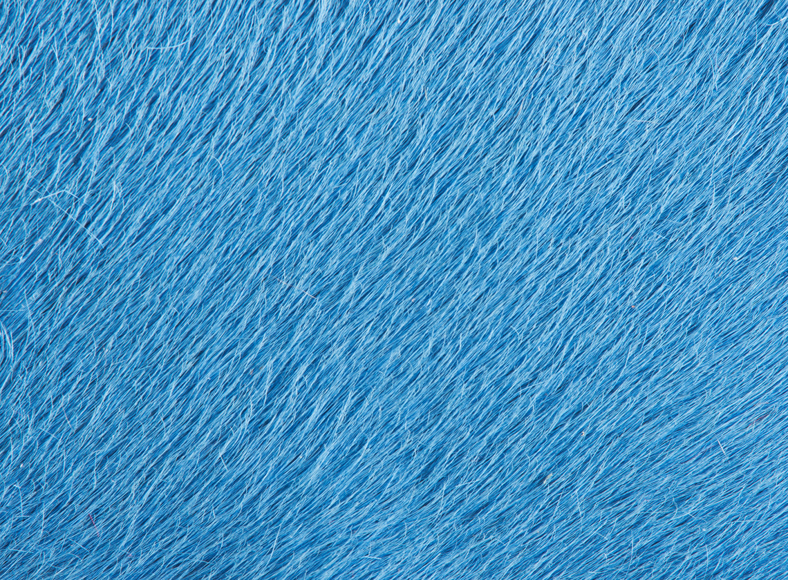 Turquoise Dyed Cow Hide Rug