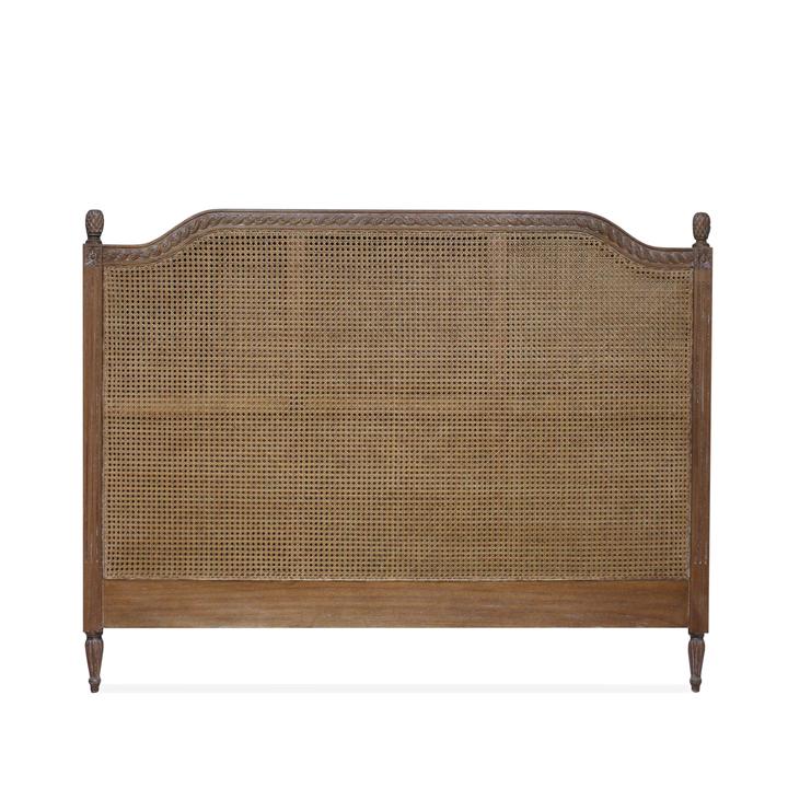 Vascalles Rattan Headboard in Oak
