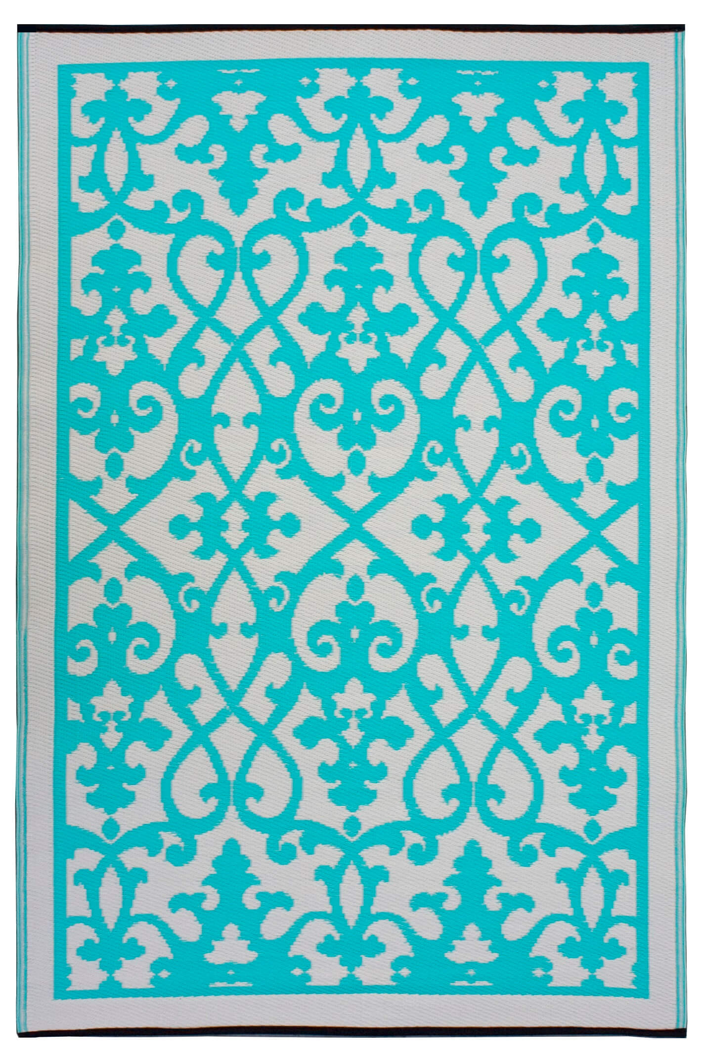 Venice Turquoise Plastic Rug
