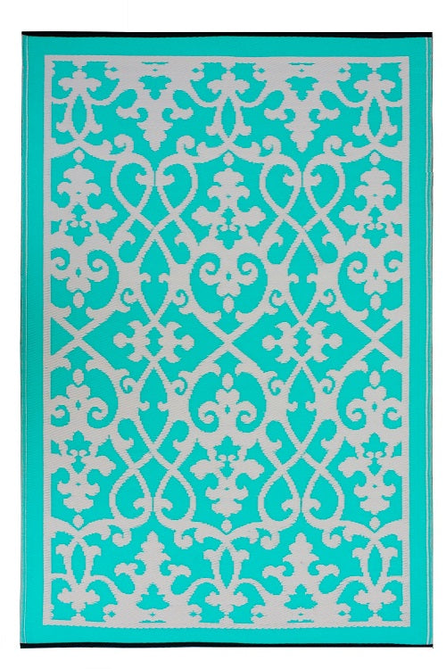 Venice Turquoise Plastic Rug