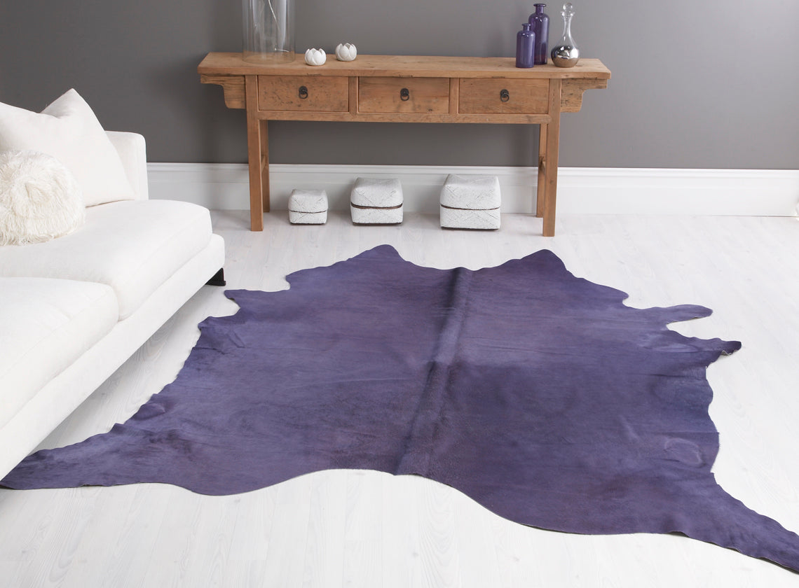 Violet Cow Hide Rug