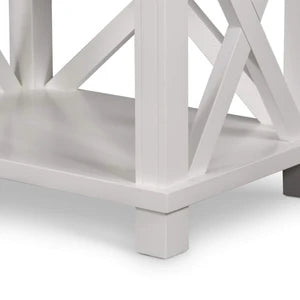 West Beach Bedside Table White