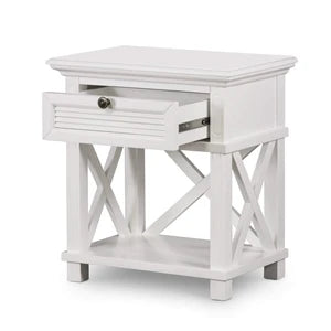 West Beach Bedside Table White