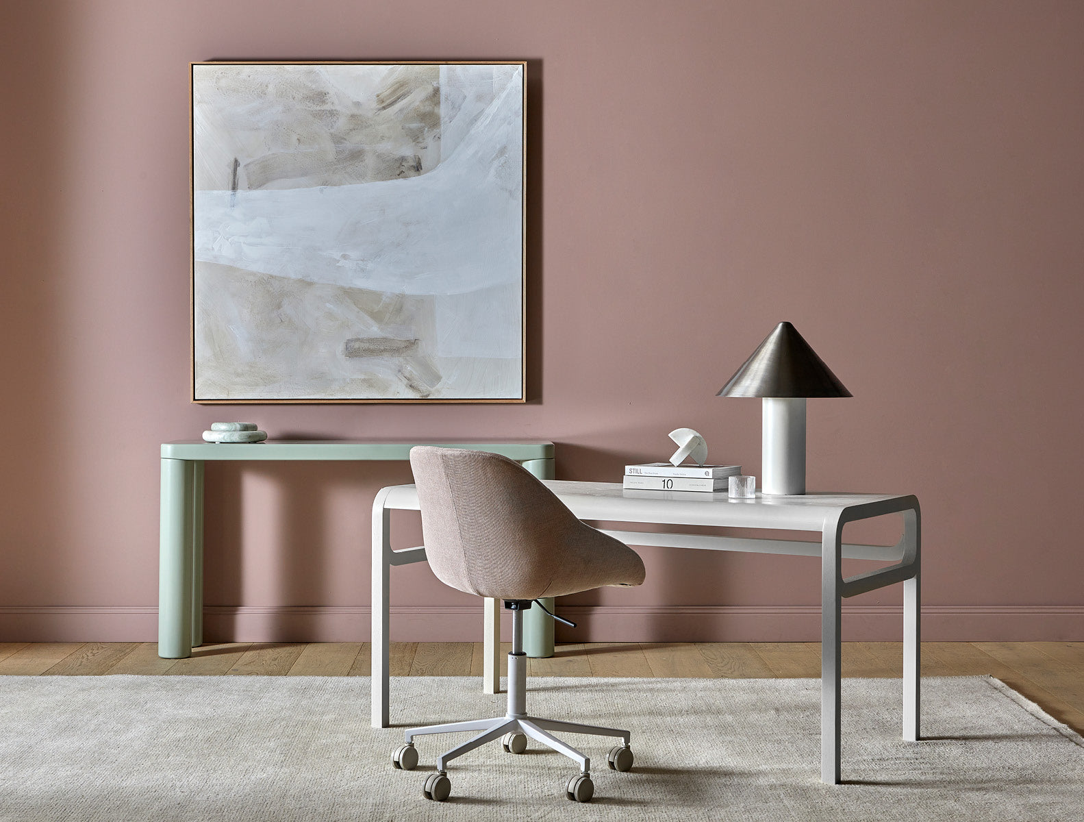 Interchange Marble Sculpture in White