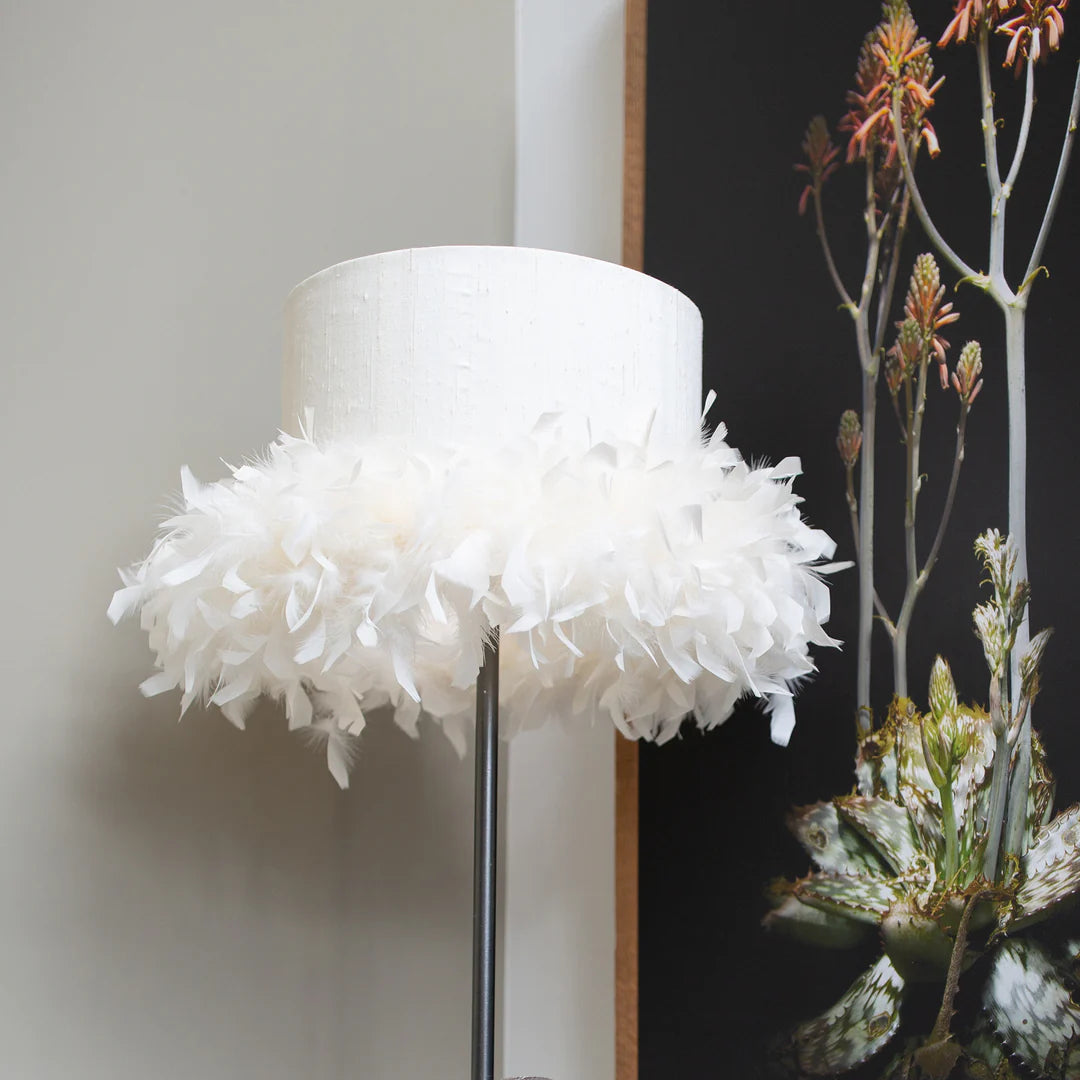 Ostrich Feather Lamp Shade