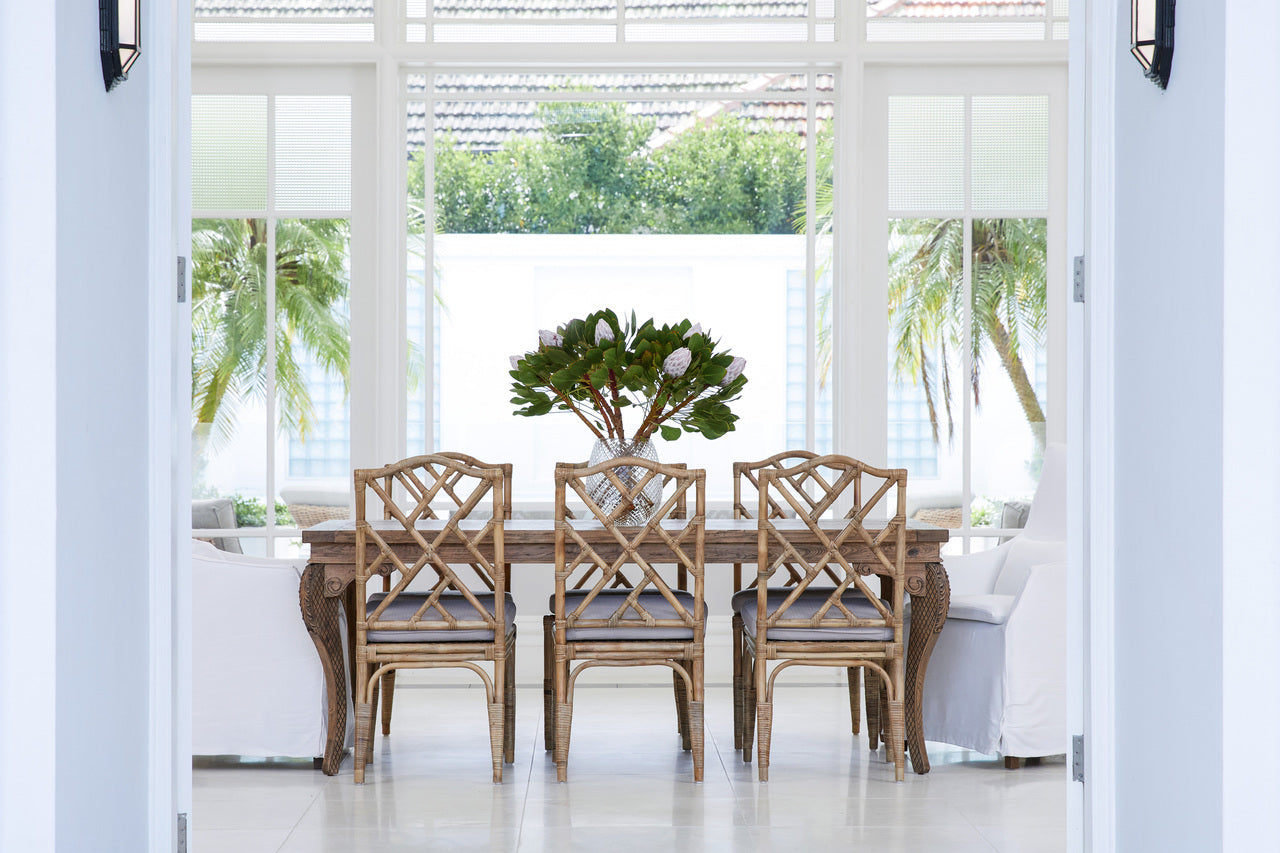 Ming Rattan Dining Chair