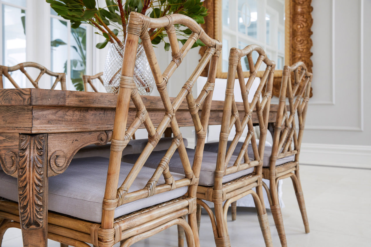 Ming Rattan Dining Chair