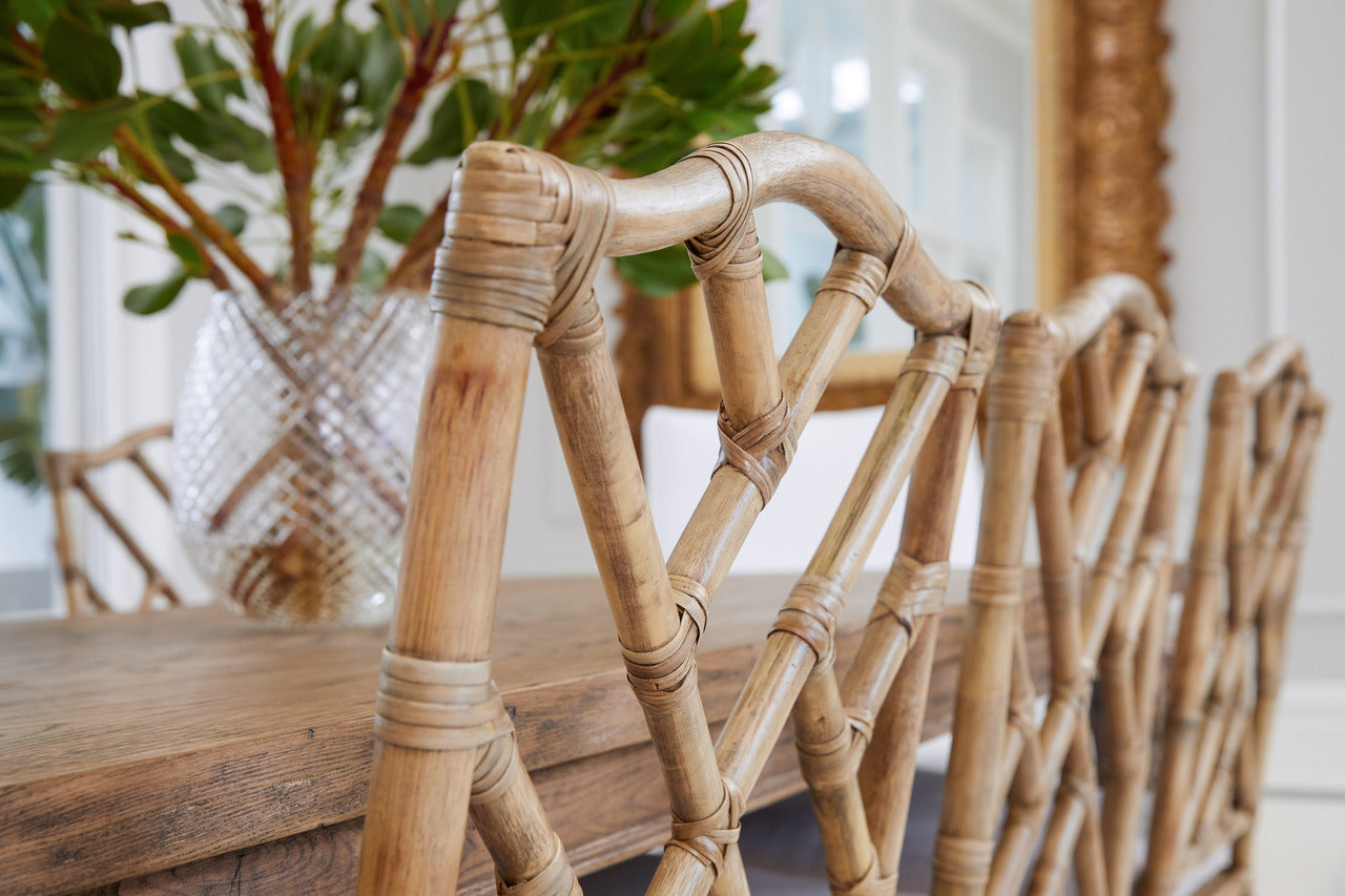 Ming Rattan Dining Chair