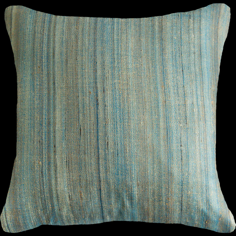 Weave Herringbone Lounge Cushion in Laguna Blue