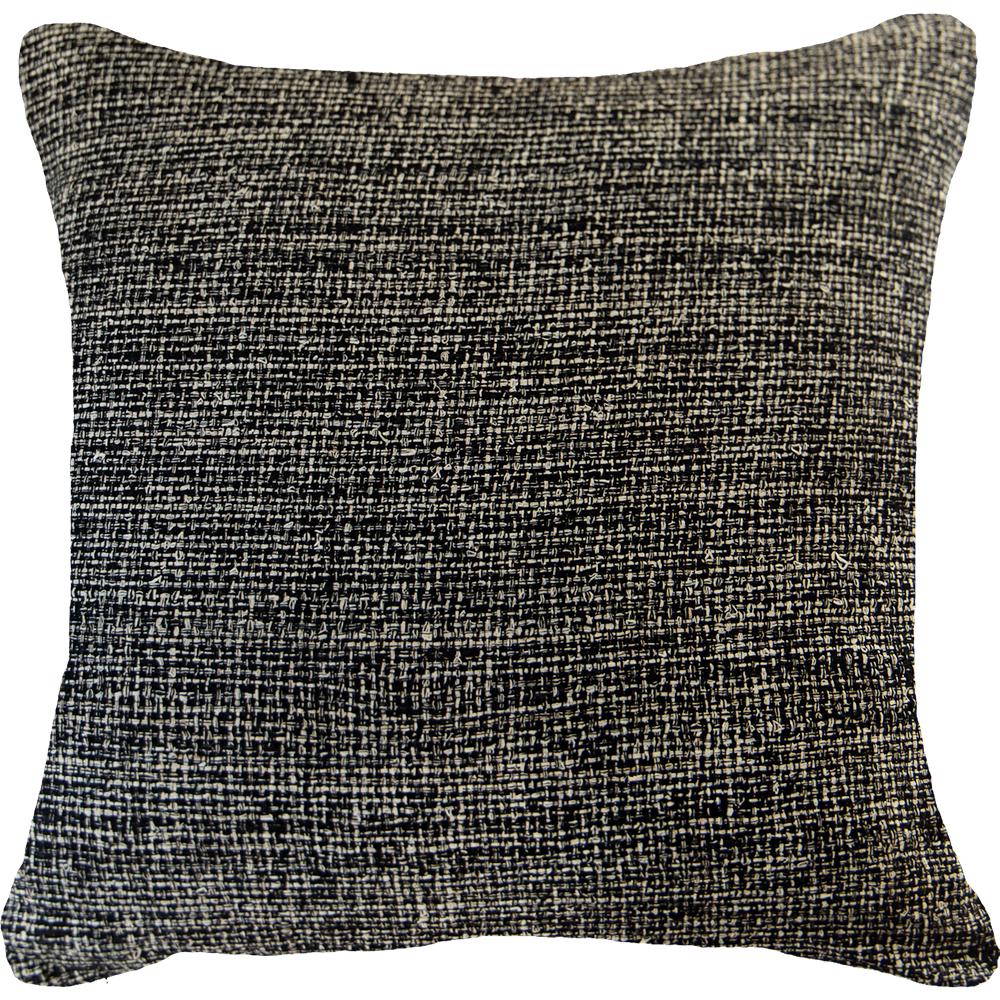 Weave Tweed Chester Black Lounge Cushion in Black