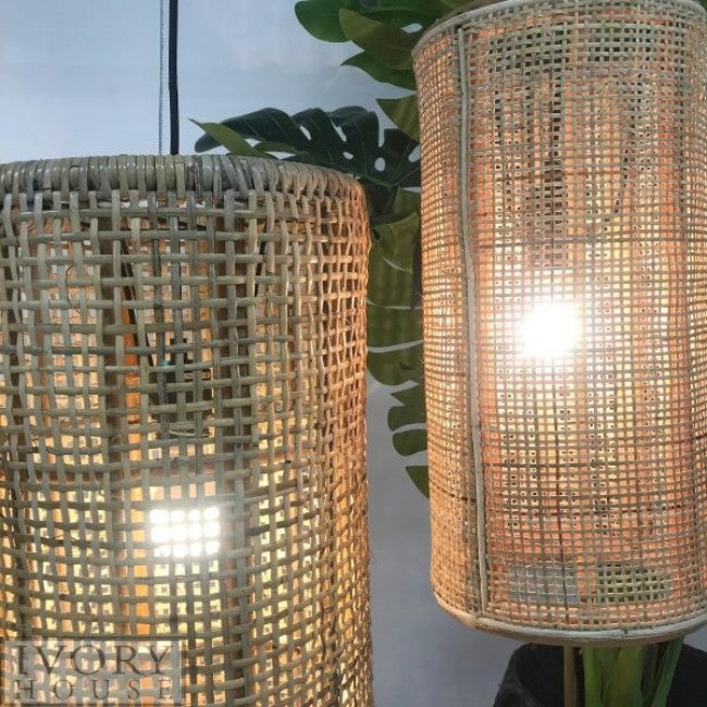 Natural Split Rattan Light - Set of 3