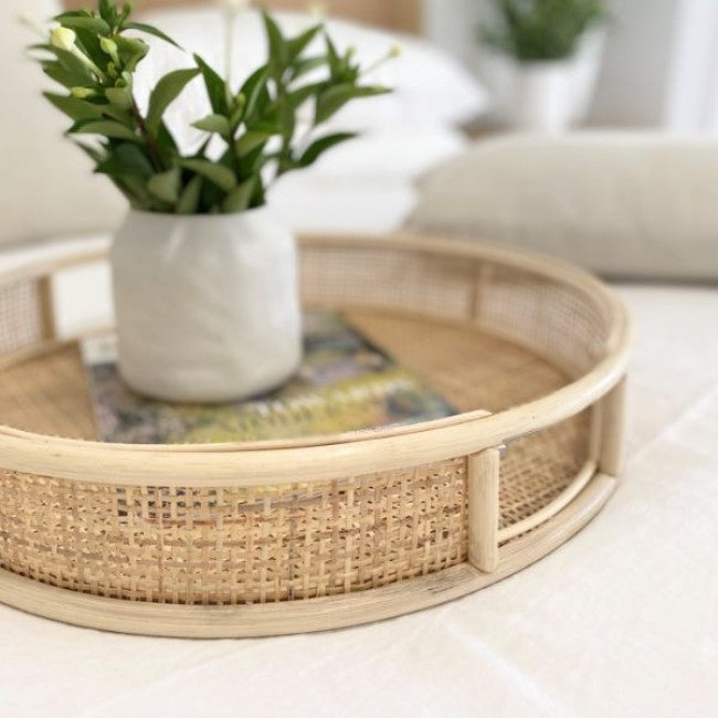 Natural Split Rattan Tray