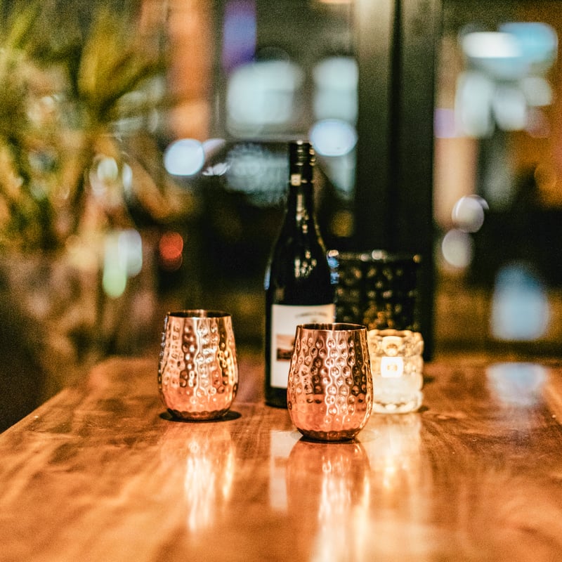 Manhattan Wine & Copper Glass Gift Box