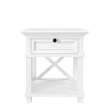 West Beach Bedside Table in White