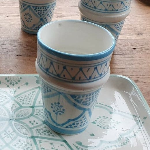 Genuine Rabat Safi Traditional Mug in Turquoise