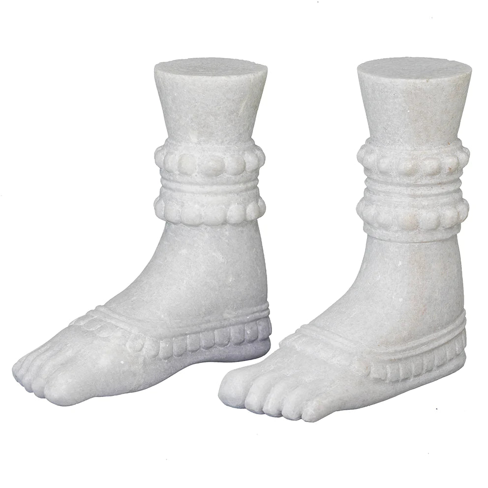 Marble Foot in White