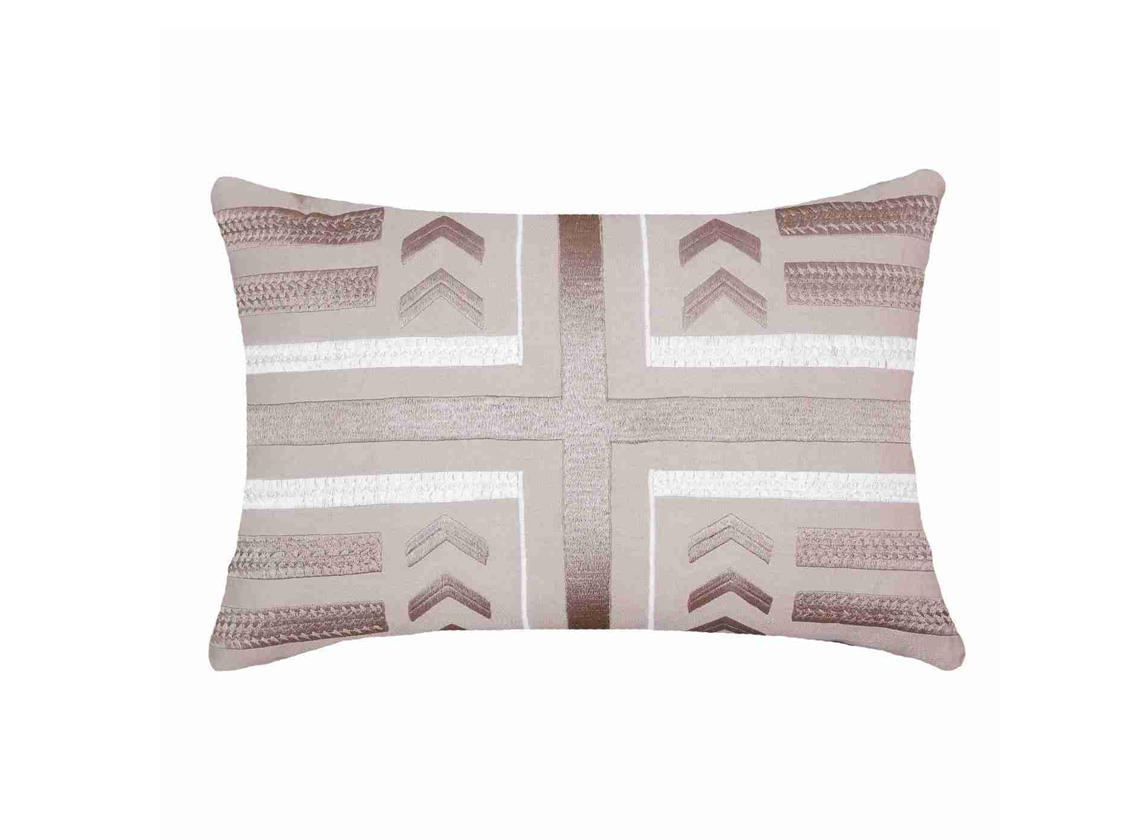 Arrow Stripe Lumber Cushion in Navy
