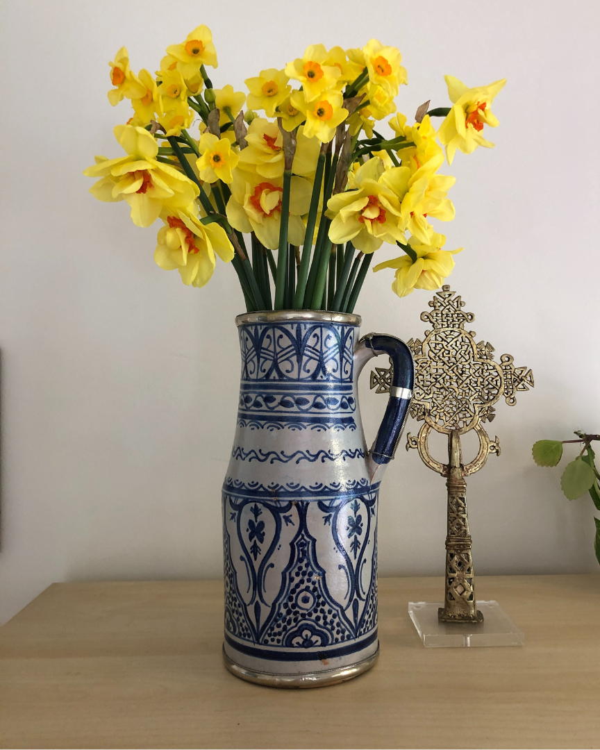 Moorish Fez Jug in Blue