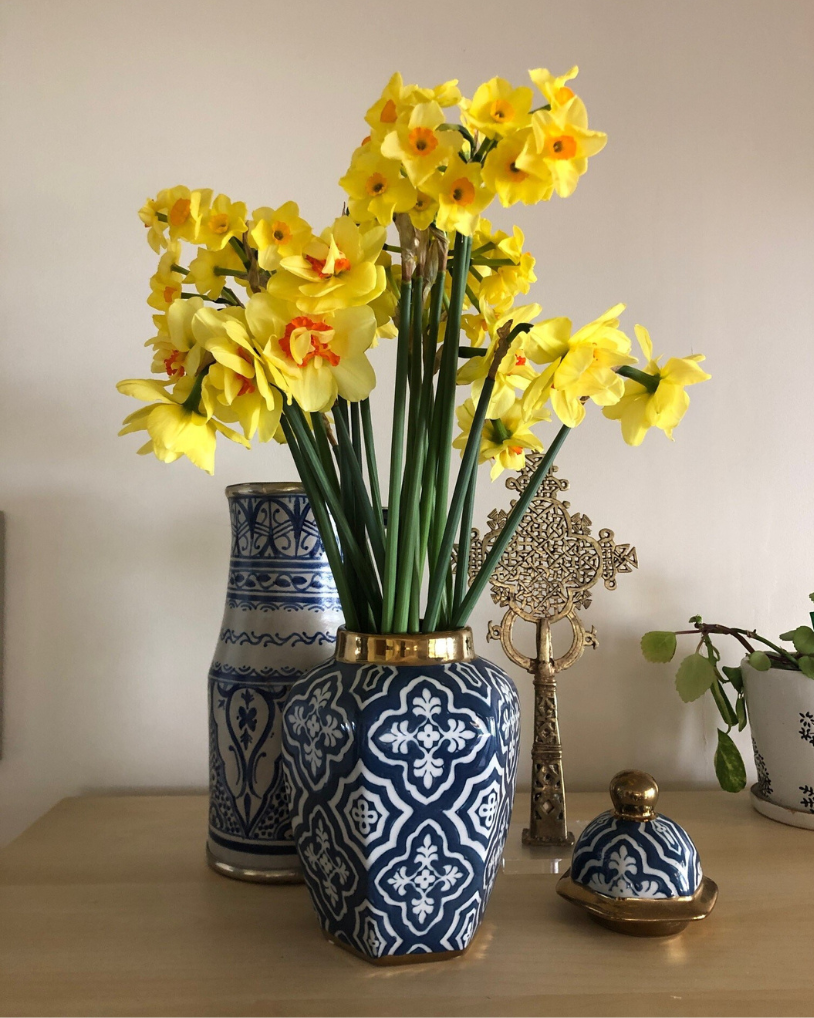 Tangier Garden Ceramic Ginger Jar