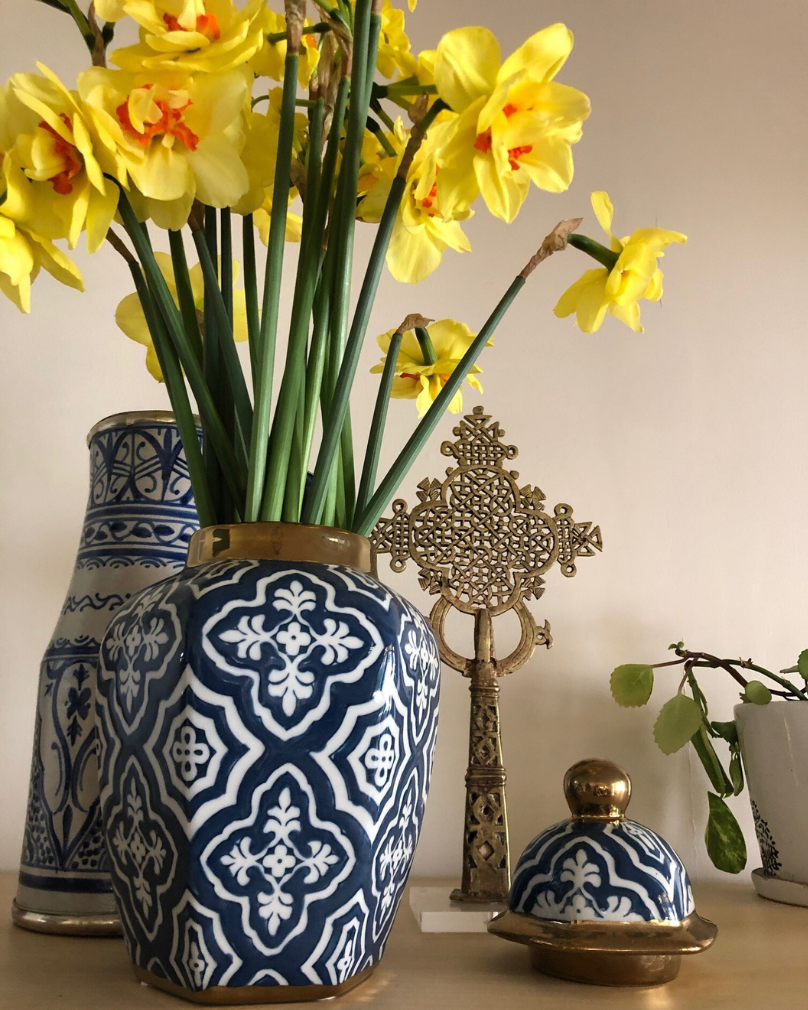 Tangier Garden Ceramic Ginger Jar