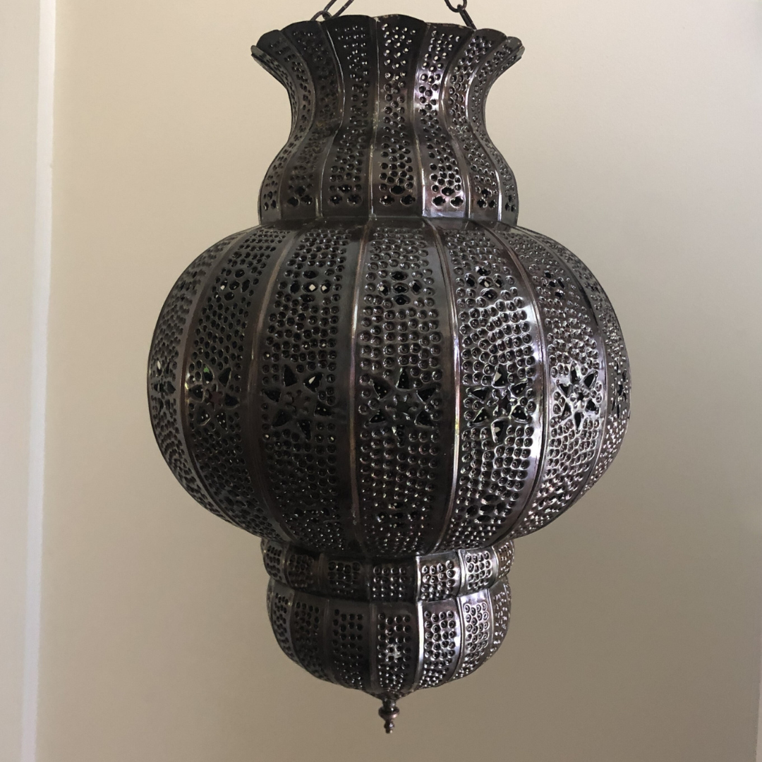Genuine Moroccan Fretwork Pendant Light Shade - Hassan