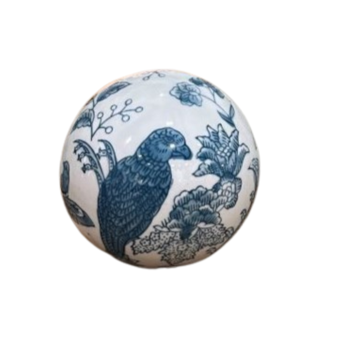 Chinoiserie Decorator Ball in Blue - Sold Individually