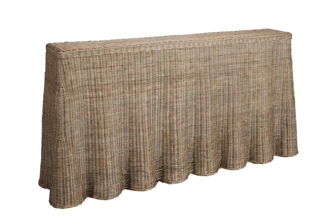 Willow Rattan Console Table