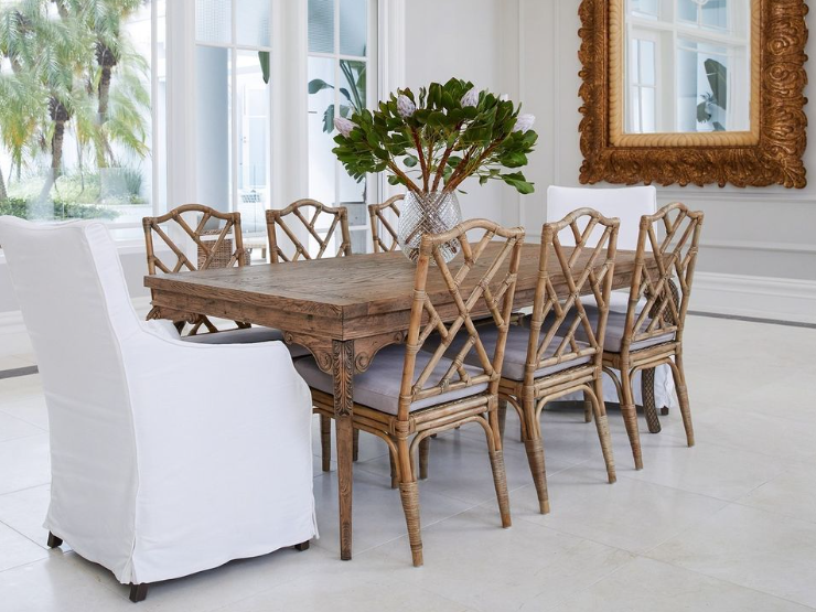 Ming Rattan Dining Chair