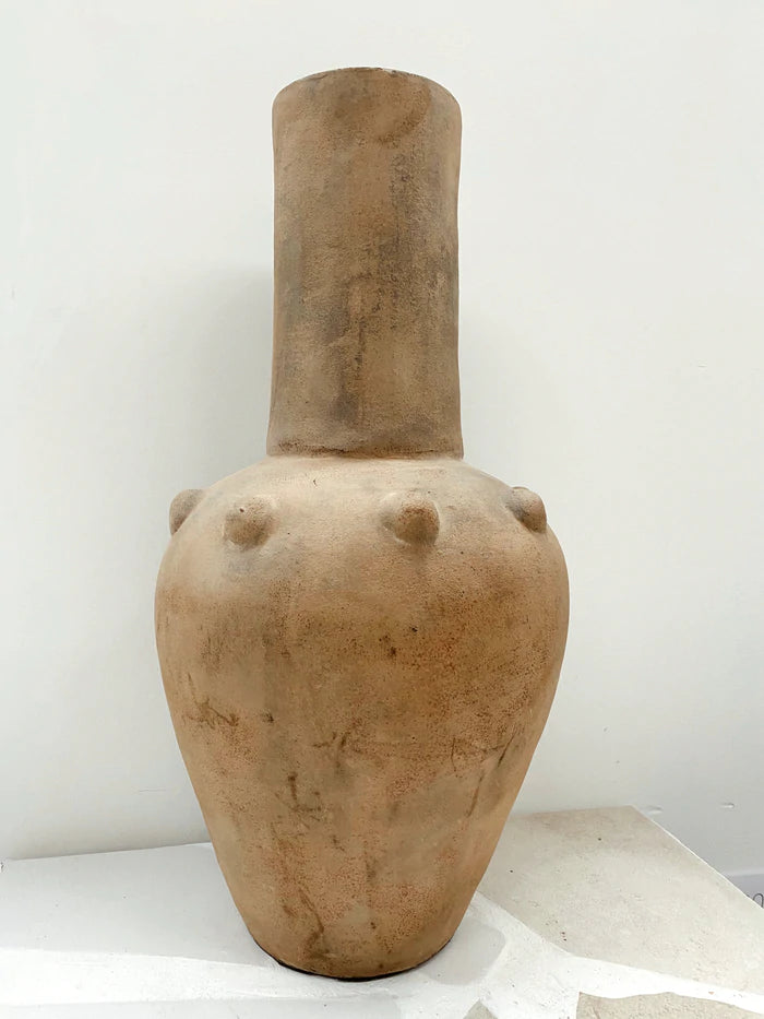 Yucatan Handmade Ceramic Pot in Beige