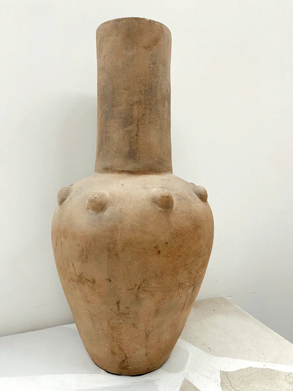 Yucatan Handmade Ceramic Pot in Beige