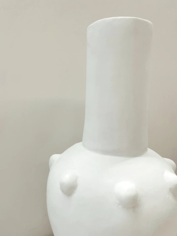 Yucatan Handmade Ceramic Pot in White