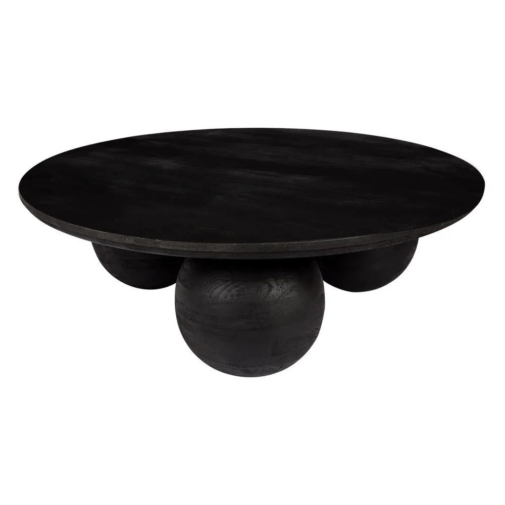 Zephyr Mango Wood Round Coffee Table