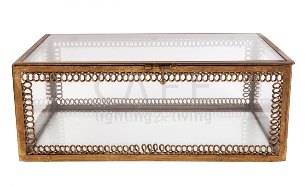 Salamanca Antique Glass Display Box