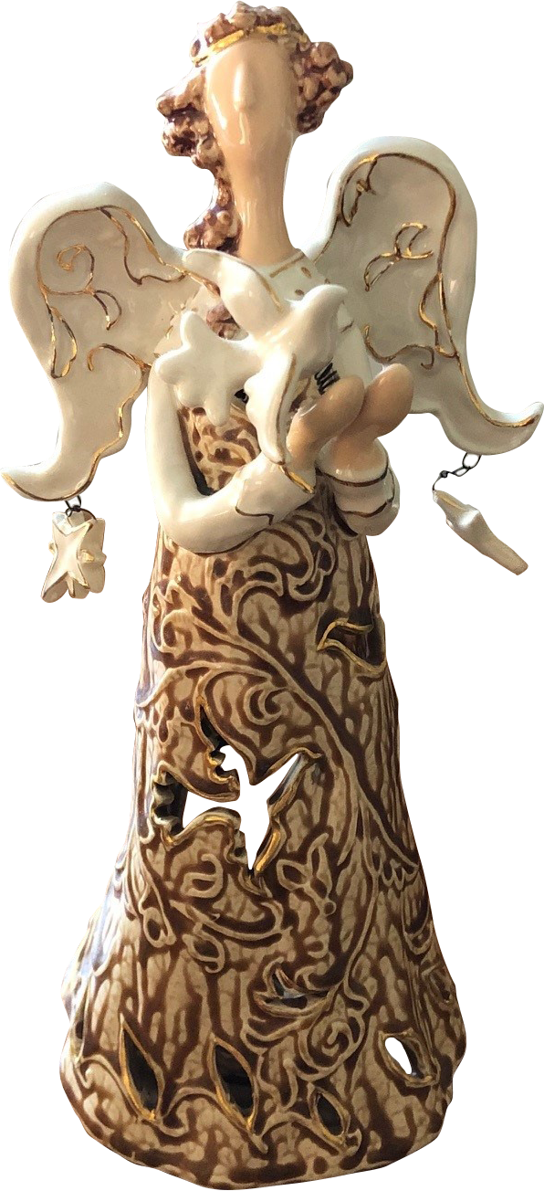 Angel with Tea Light Holder