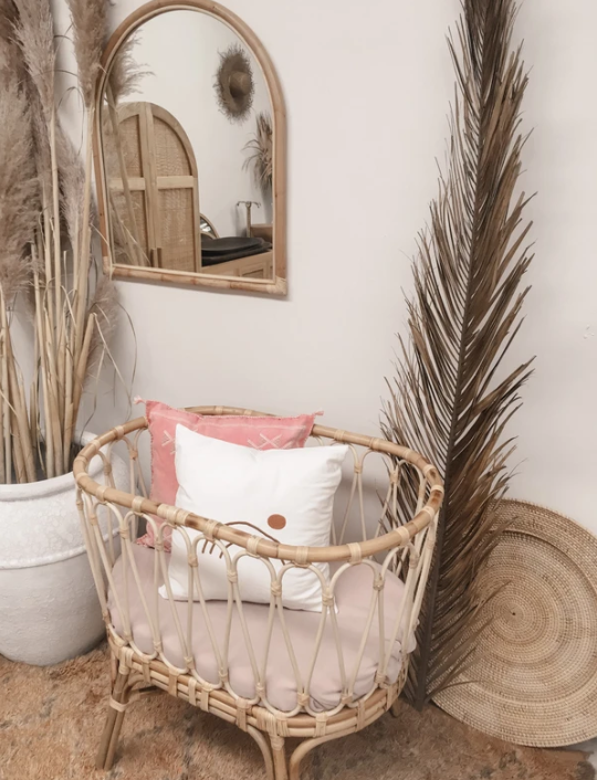 Rattan Arch Mirror
