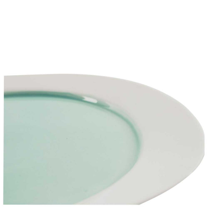 Hand Painted Plate in Aqua