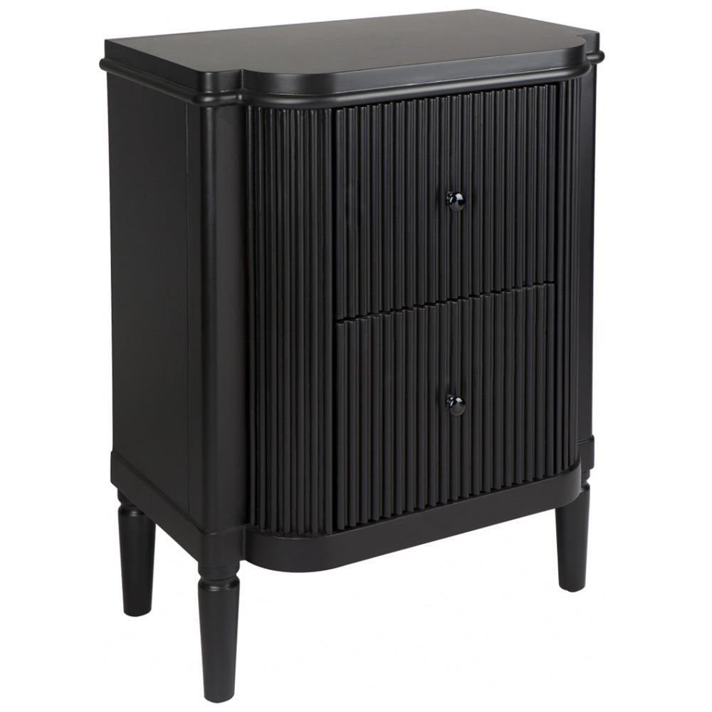Arielle Bedside Table in Black
