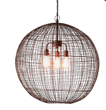 Wire Weave Ball Light Pendant