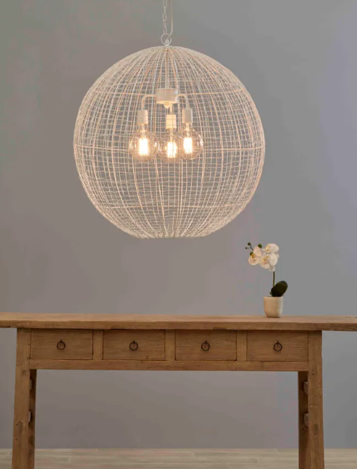 Wire Weave Ball Light Pendant