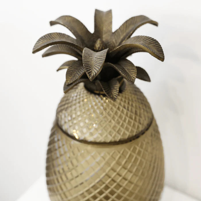 Cut Glass Pineapple Lidded Jar