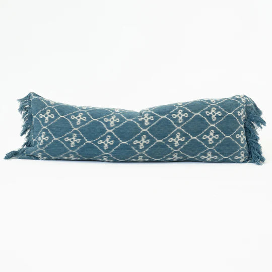 Kilim Morinda Long Cushion in Blue