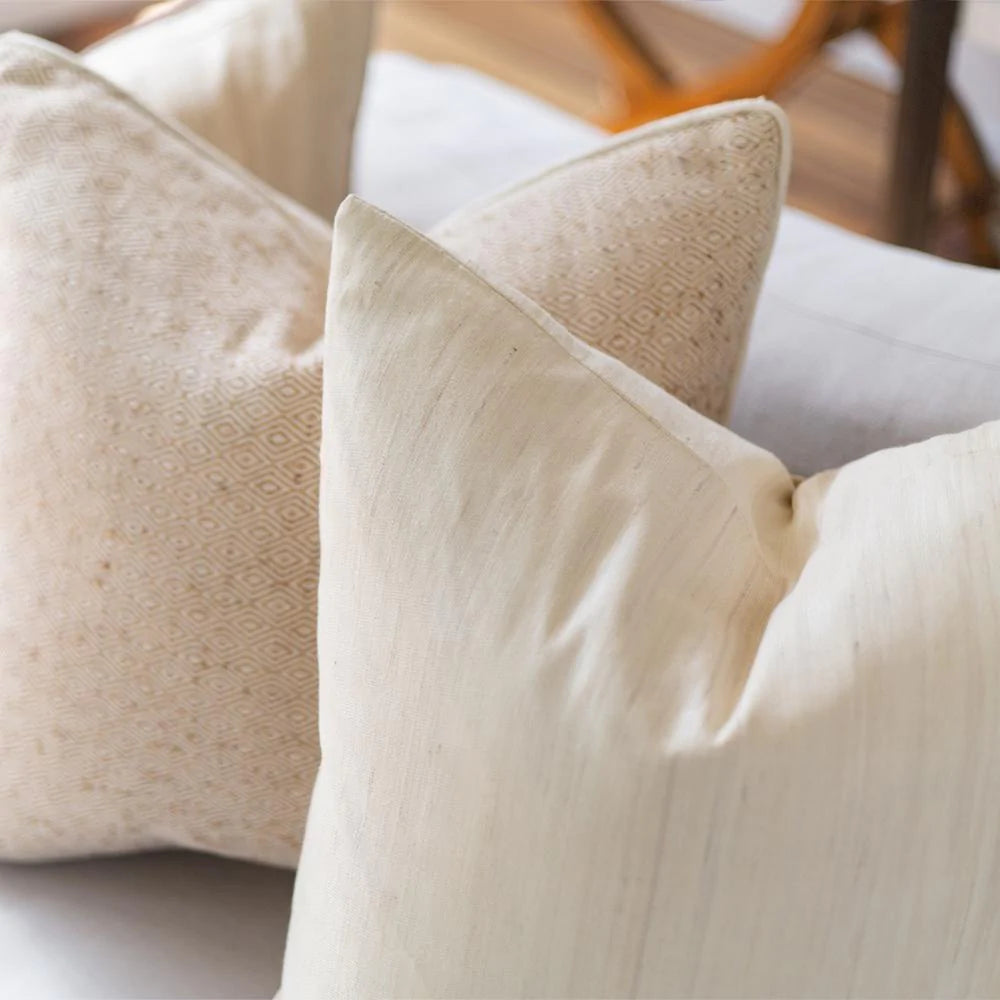 Weave Herringbone Bristol Lounge Cushion in Cream