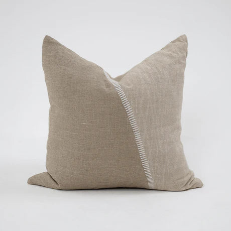 Global Weave Oxford Cushion in Natural