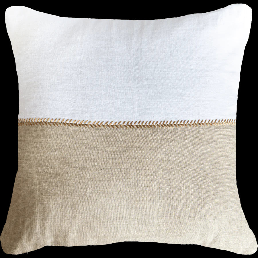 Linen Lace Stitch Linen Lounge Cushion