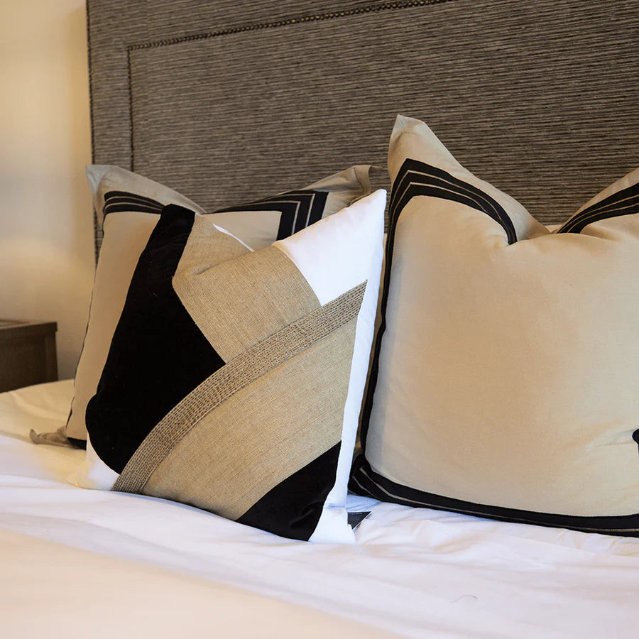 Linen Modern Stitch Lounge Cushion