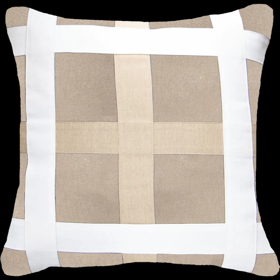 Outdoor Nautical November Lounge Cushion 55 x 55 cm in Beige