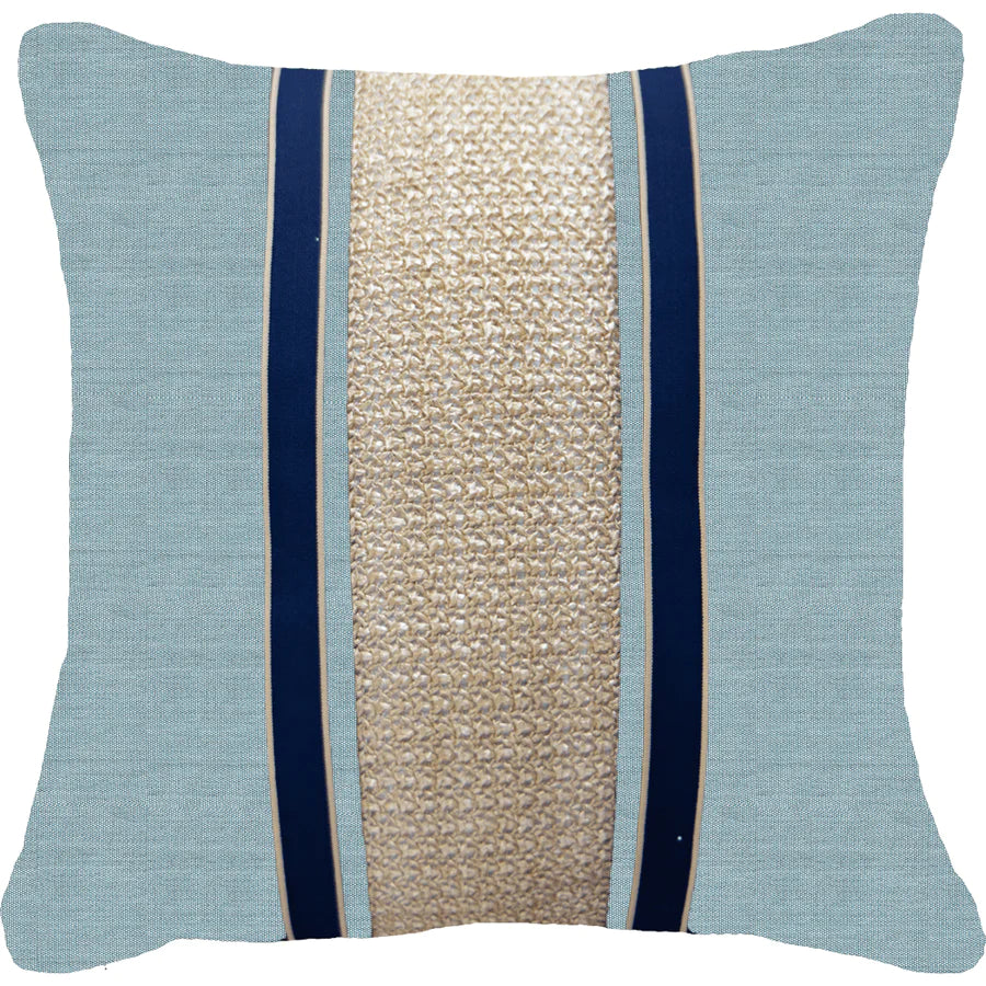 Outdoor Nautical Juliet Lounge Cushion 55 x 55 cm in Cloud